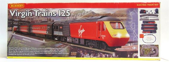 [OO GAUGE]. A HORNBY NO.R1023, VIRGIN TRAINS 125 TRAIN SET comprising a Virgin Trains Class 43 power