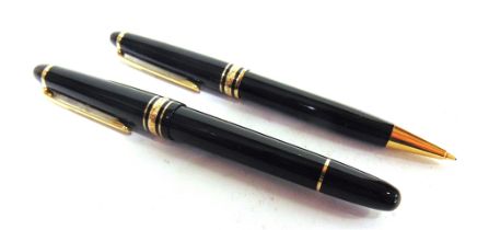 A MONTBLANC MEISTERSTUCK PIX FOUNTAIN PEN black, serial number KN2142716, with a 14K 4810 nib;