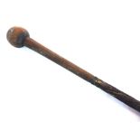 ETHNOGRAPHICA / TRIBAL ART - A KNOBKERRIE South or East African, late 19th century, the shaft with a