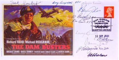 STAMPS - A 617 SQUADRON SIGNED COVER COLLECTION of Dambusters and other interest, (49, album).