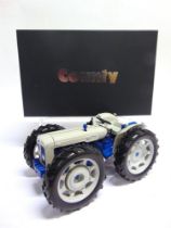 A 1/16 SCALE UNIVERSAL HOBBIES FORDSON COUNTY pale grey and blue, mint or near mint, with diorama