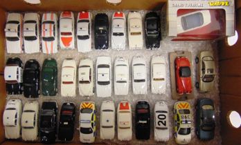 THIRTY-TWO ASSORTED 1/43 SCALE DIECAST MODEL JAGUAR CARS mostly Police service vehicles, variable