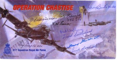 STAMPS - A 617 'DAMBUSTERS' SQUADRON SIGNED COVER COLLECTION (92, plus 4 unsigned; album).