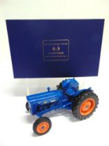 A 1/16 SCALE UNIVERSAL HOBBIES FORDSON SUPER DEXTA, ERNEST DOE SHOW EDITION (2011) blue and