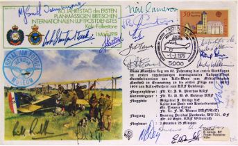 STAMPS - AN R.A.F. FIRST FLIGHT SIGNED FLOWN COVER COLLECTION (48, plus 7 unsigned; album leaves).