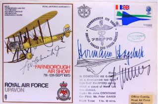 STAMPS - AN R.A.F. 'SC' SERIES FLOWN COVER COLLECTION including thirty-three signed, (75, album