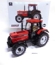 A 1/16 SCALE UNIVERSAL HOBBIES CASE INTERNATIONAL 1455XL (1996) red and black, limited edition of