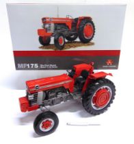 A 1/16 SCALE UNIVERSAL HOBBIES MASSEY FERGUSON 175 red and grey, near mint, boxed.