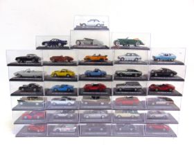 THIRTY-FOUR ASSORTED 1/43 SCALE DIECAST & OTHER MODEL CARS most mint or near mint, each in a