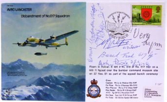 STAMPS - AN R.A.F. BOMBER SERIES SIGNED FLOWN COVER COLLECTION (48, plus 7 unsigned; album leaves).