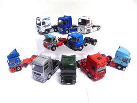 ASSORTED 1/50 SCALE LORRIES, TRACTOR UNITS & TRAILERS by Corgi and others, variable condition,