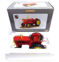 A 1/16 SCALE UNIVERSAL HOBBIES DAVID BROWN 990 IMPLEMATIC (1961) red and yellow, mint or near