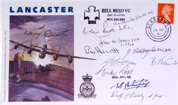 STAMPS - A SECOND WORLD WAR / LANCASTER BOMBER SIGNED COVER COLLECTION (66, album leaves).