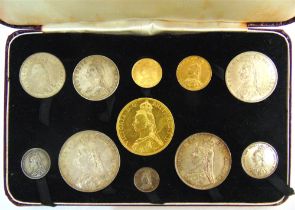 GREAT BRITAIN - VICTORIA (1837-1901), JUBILEE COINAGE, SPECIMEN PART SET, 1887 comprising five