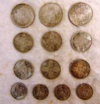 GREAT BRITAIN - GEORGE V (1910-1936), ASSORTED SILVER COINAGE comprising three halfcrowns, 1917 &