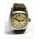 VINTAGE ABERCROMBIE & FITCH WRIST WATCH 28.2mm wide tank style stainless steel case, champagne