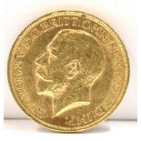 COINS - GREAT BRITAIN, GEORGE V (1910-1936), SOVEREIGN, 1913 Sydney mint (S).