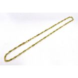 9CT GOLD FANCY LINK CHAIN NECKLACE 45cm long, 3.3mm wide, faceted rope link chain, with parrot