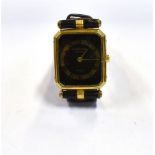 LADIES RAYMOND WEIL WRIST WATCH 20.8mm wide, rectangular cut corner case, 18kt gold electroplated,