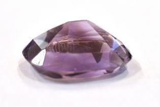 LOOSE CUSHION CUT AMETHYST STONE Approx measurements 18.2mm long x 16.2mm wide x 8.2mm deep,