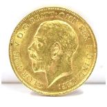 COINS - GREAT BRITAIN, GEORGE V (1910-1936), HALF-SOVEREIGN, 1914