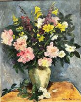 NADIA BENOIS (RUSSIAN 1896-1974) Still life with flowers Oil on canvas Signed and dated '40 lower