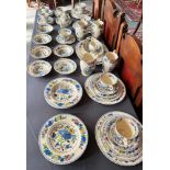 A COLLECTION OF MASONS CERAMICS To include Dinner and Teawares in the 'Regency' pattern C4475,