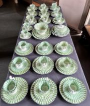 A EXTENSIVE COLLECTION OF VICTORIAN TEAWARES comprising 20 tea plates, four breakfast cups and