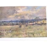 AFTER LIONEL EDWARDS 'The Blackmore Vale Hunt (Baileyridge Cover)' , colour print, title on the