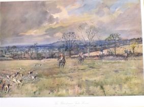 AFTER LIONEL EDWARDS 'The Blackmore Vale Hunt (Baileyridge Cover)' , colour print, title on the