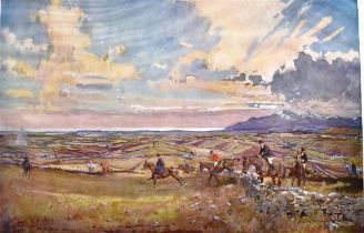 AFTER LIONEL EDWARDS (1878-1966) 'County Down O.H., 1936', hunting scene, coloured print, signed