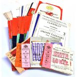 RUGBY PROGRAMMES & TICKETS a selection from 1950s to 1980s, also a Commonwealth Games Athletics