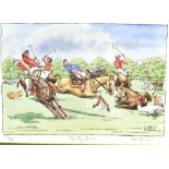 AFTER BOB FARNDON 'The Big Final' a limited edition polo colour print, No. 113/350, signed, and