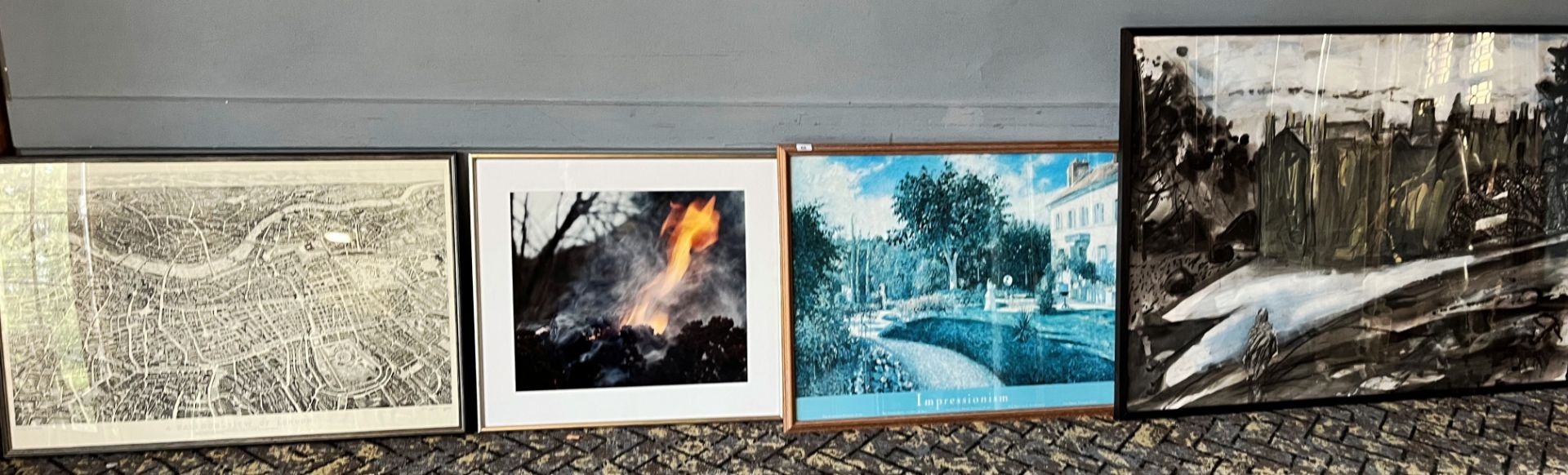 FOUR VARIOUS FRAMED PICTURES
