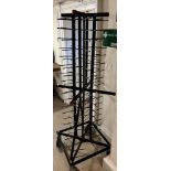 METAL PLATE RACK ON WHEELS