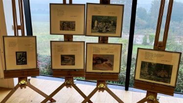 SIX GRAHAM SUTHERLAND PICTURES (NOT EASELS)