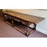 LARGE REFECTORY DINING TABLE
