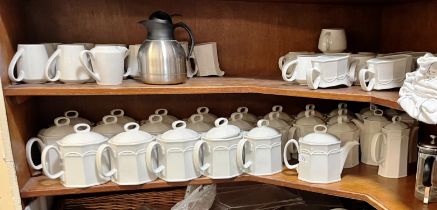 QUANTITY OF TEAPOTS, MILK JUGS, GRAVY BOATS ETC.