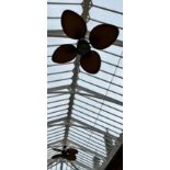 TWO CEILING LIGHTS/FANS