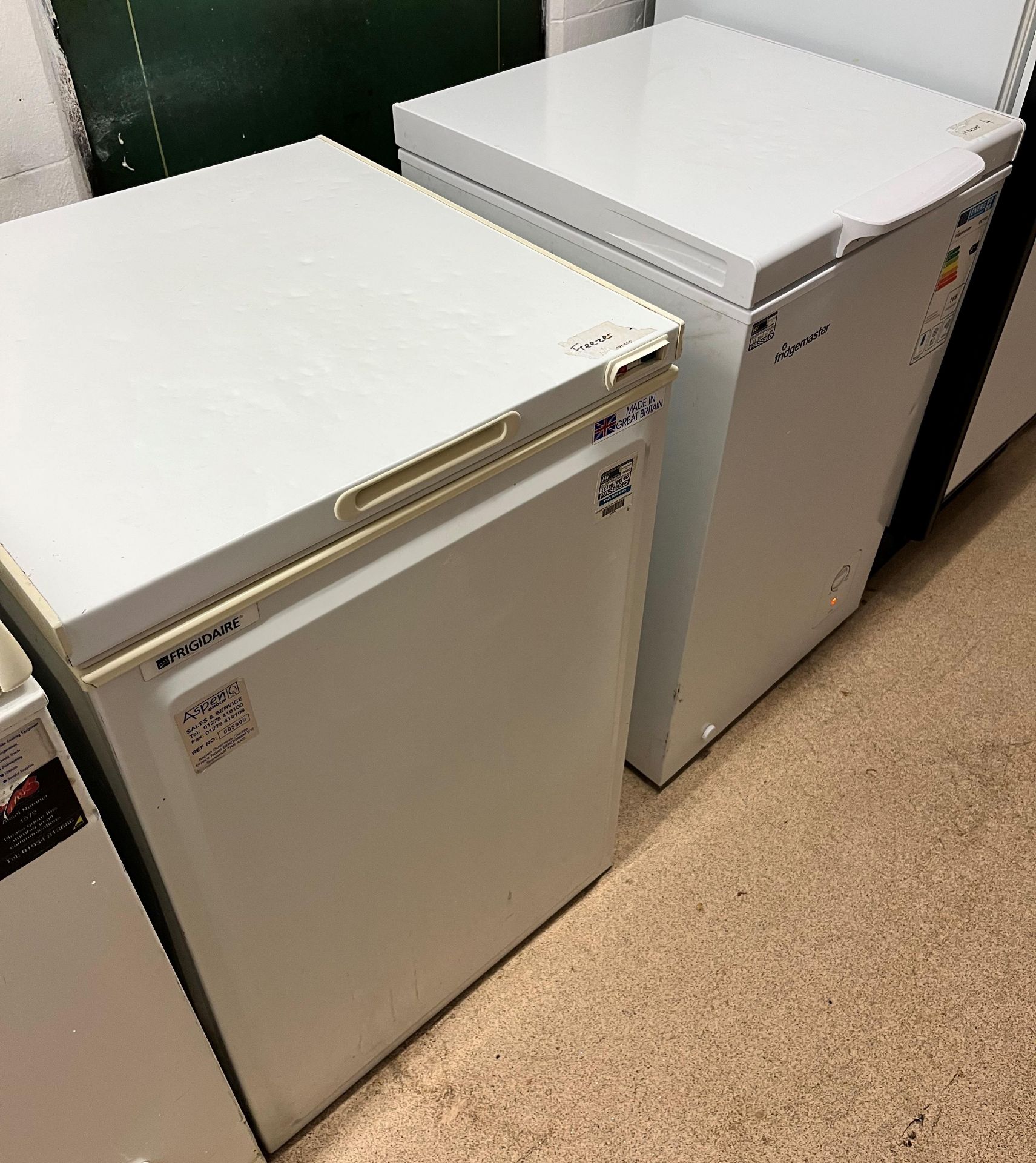 TWO SMALL FREEZERS