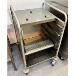 METAL SERVING TROLLEY