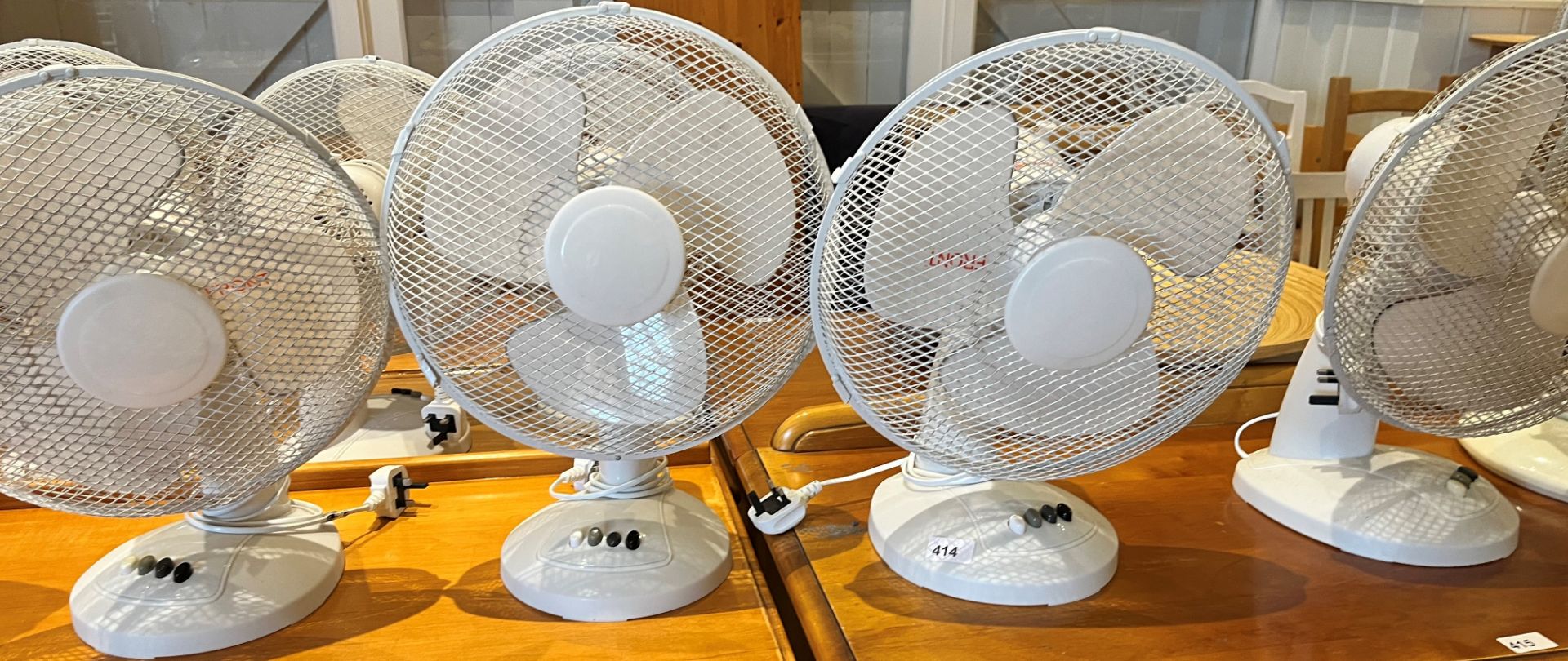 SIX WHITE FANS