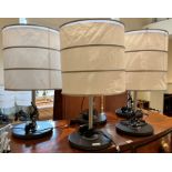 FIVE IKEA LAMPS AND SHADES