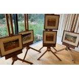 FIVE MICHAEL MORGAN PICTURES (NOT EASELS)