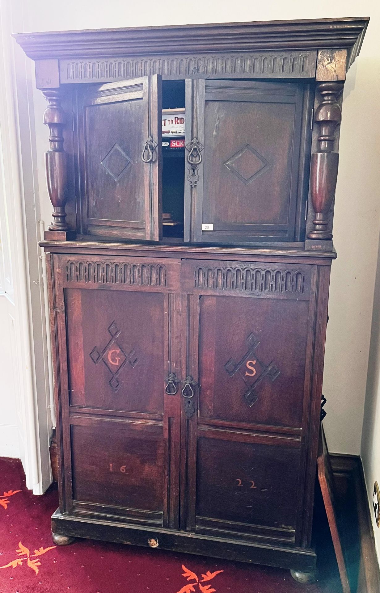 COURT CUPBOARD AND CONTENTS