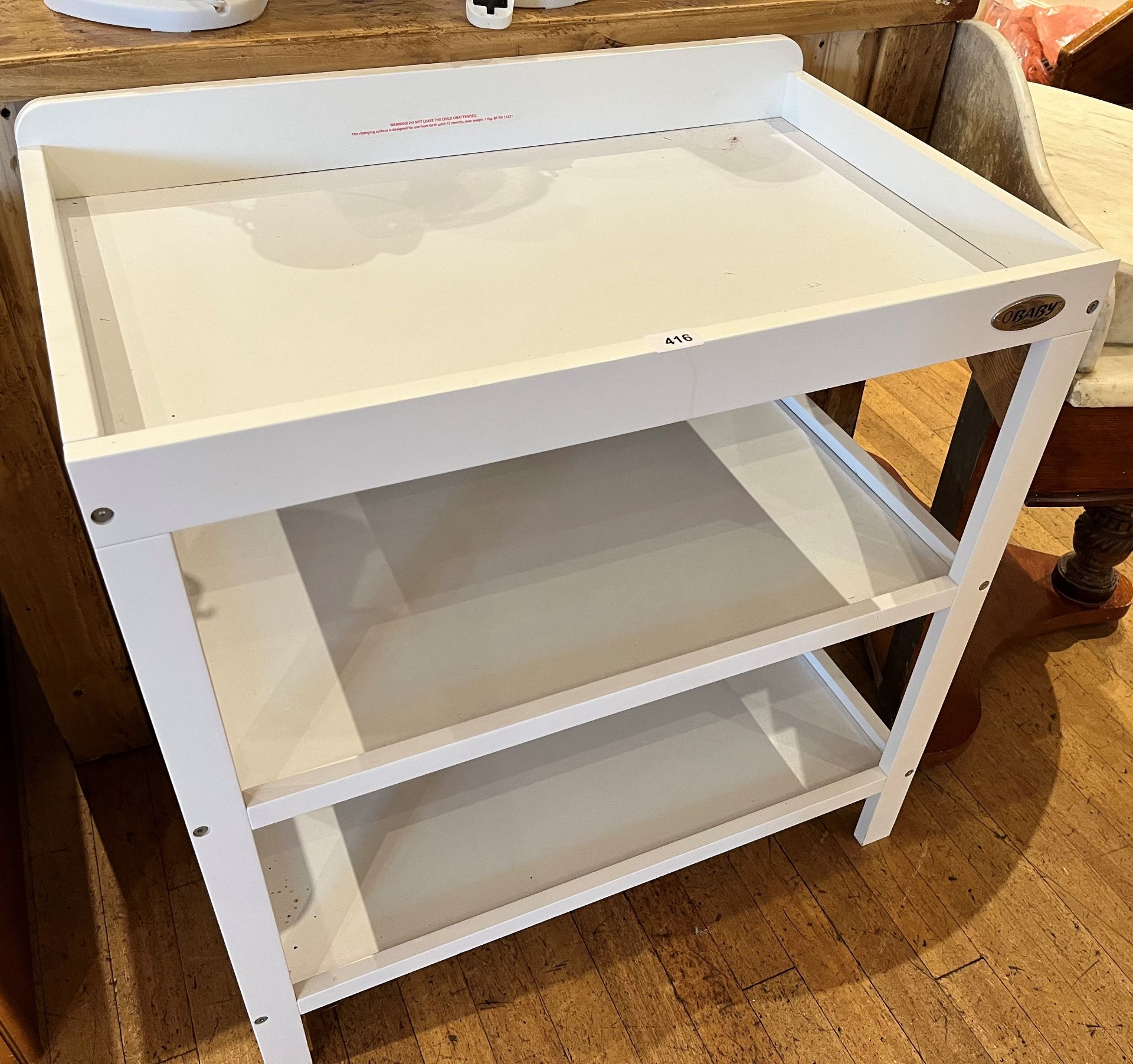 'O' BABY WHITE BABY CHANGING UNIT