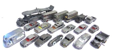 NINETEEN ASSORTED DIECAST MODEL VEHICLES circa 1950s-70s, by Corgi (10), Dinky (8), and Spot-On (1),