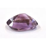 LOOSE CUSHION CUT AMETHYST STONE Approx measurements 18.2mm long x 16.2mm wide x 8.2mm deep,