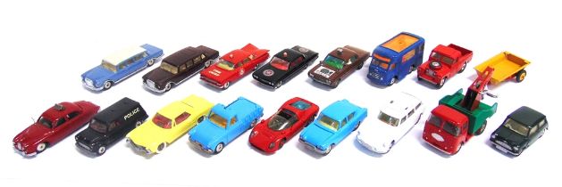 SEVENTEEN CORGI DIECAST MODEL VEHICLES circa 1950s-60s, each repainted, all unboxed.