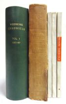 [TOPOGRAPHY]. WEDMORE, SOMERSET Wedmore Chronicle, Volume 1, 1881 to 1887, Atkins / Pople, Wells /